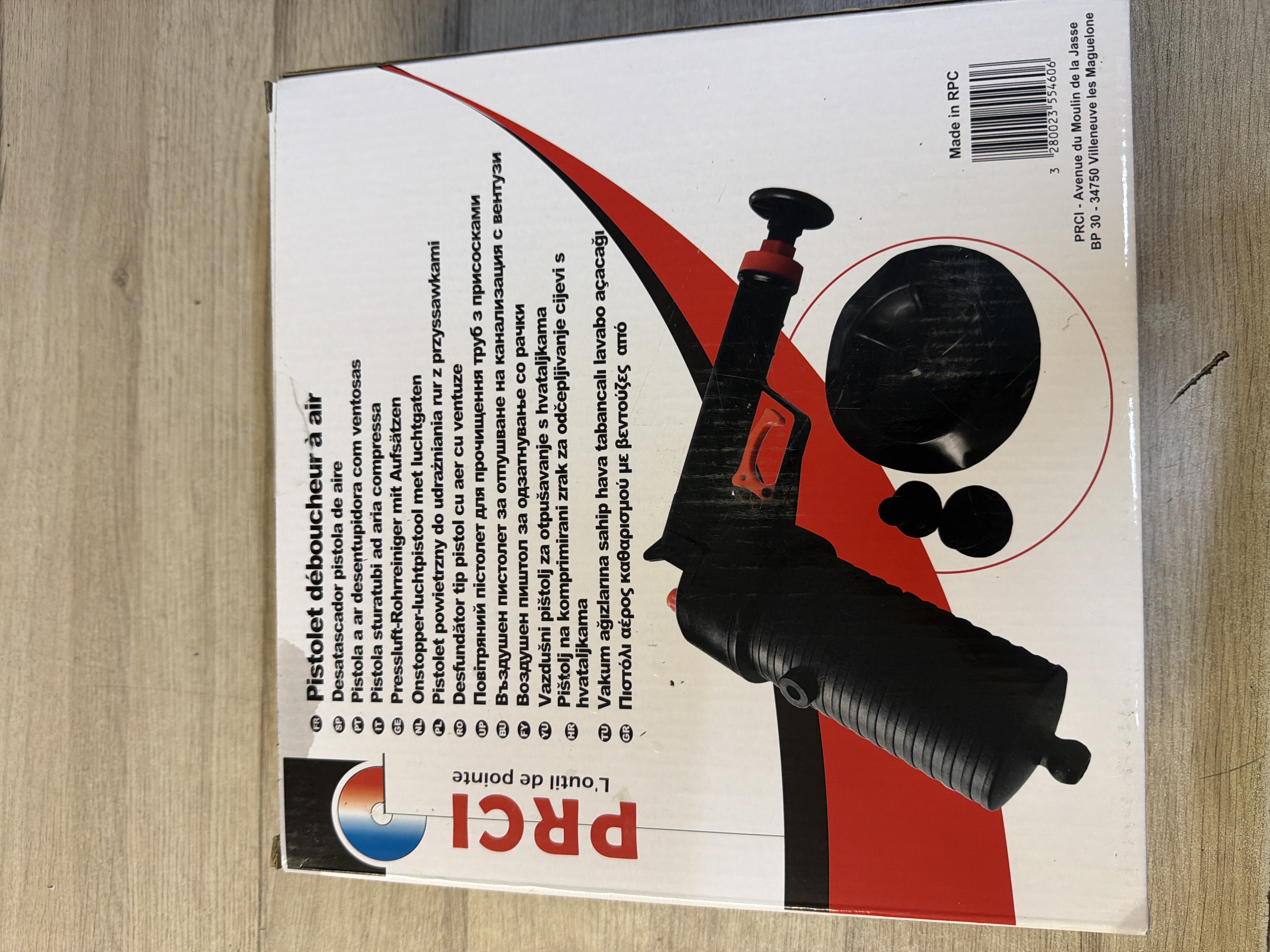 PRCI Pistolet déboucheur air