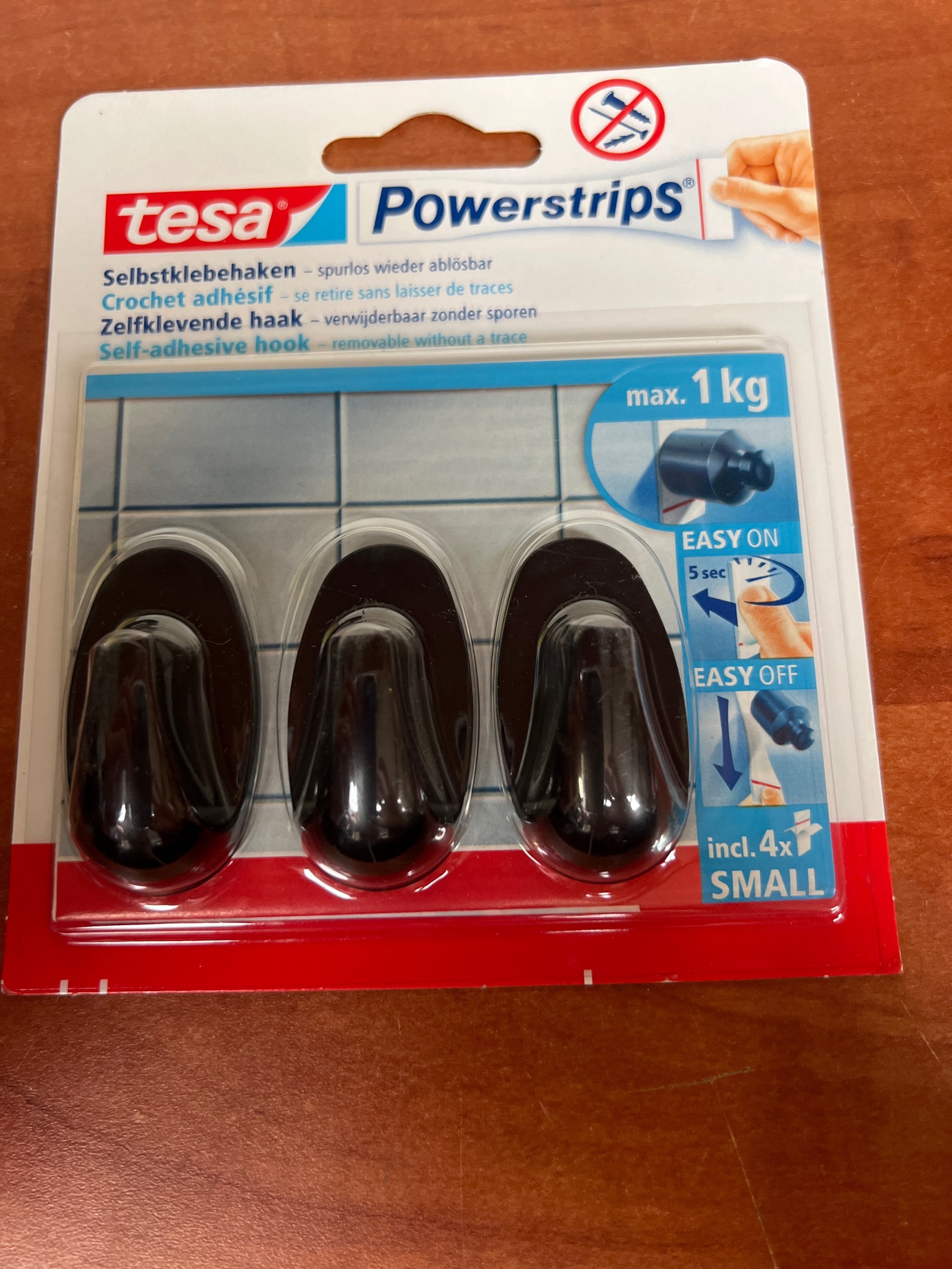 tesa Powerstrips crochets adhésifs Small (max 1 kg)