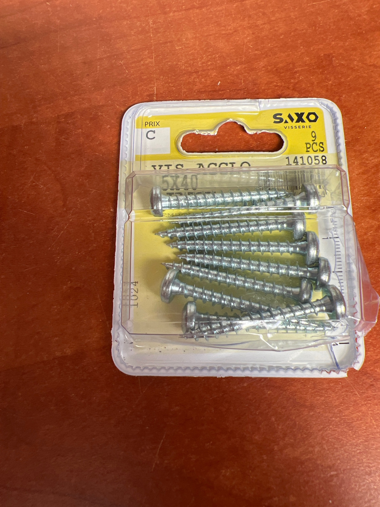 SAXO Visserie - Vis aggloméré 9 pcs (141058)