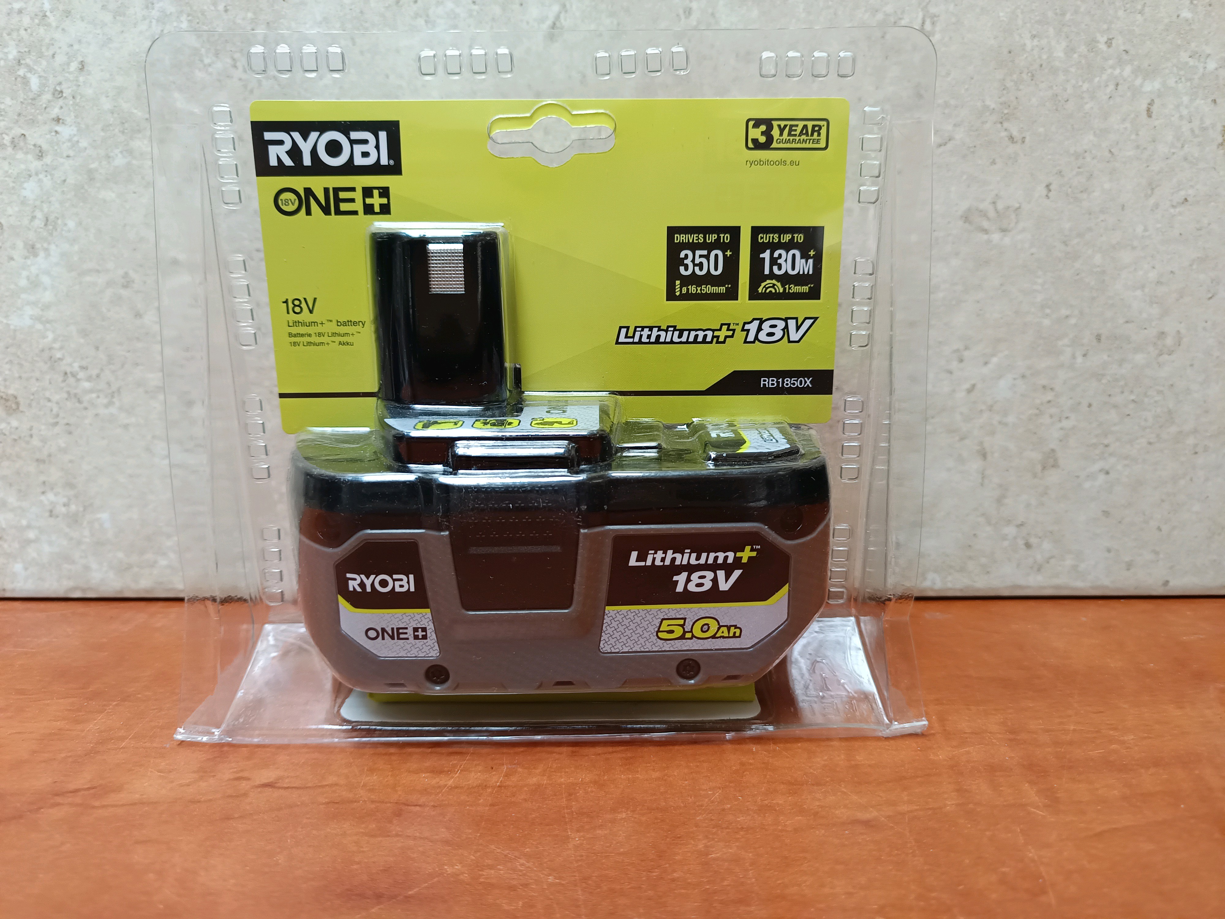 Batterie Ryobi ONE+ Lithium+ 18V 5.0Ah