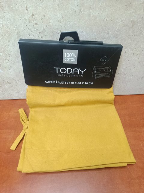 Today Linge de Maison Cache Palette 120 x 80 x 30 cm - 100% coton