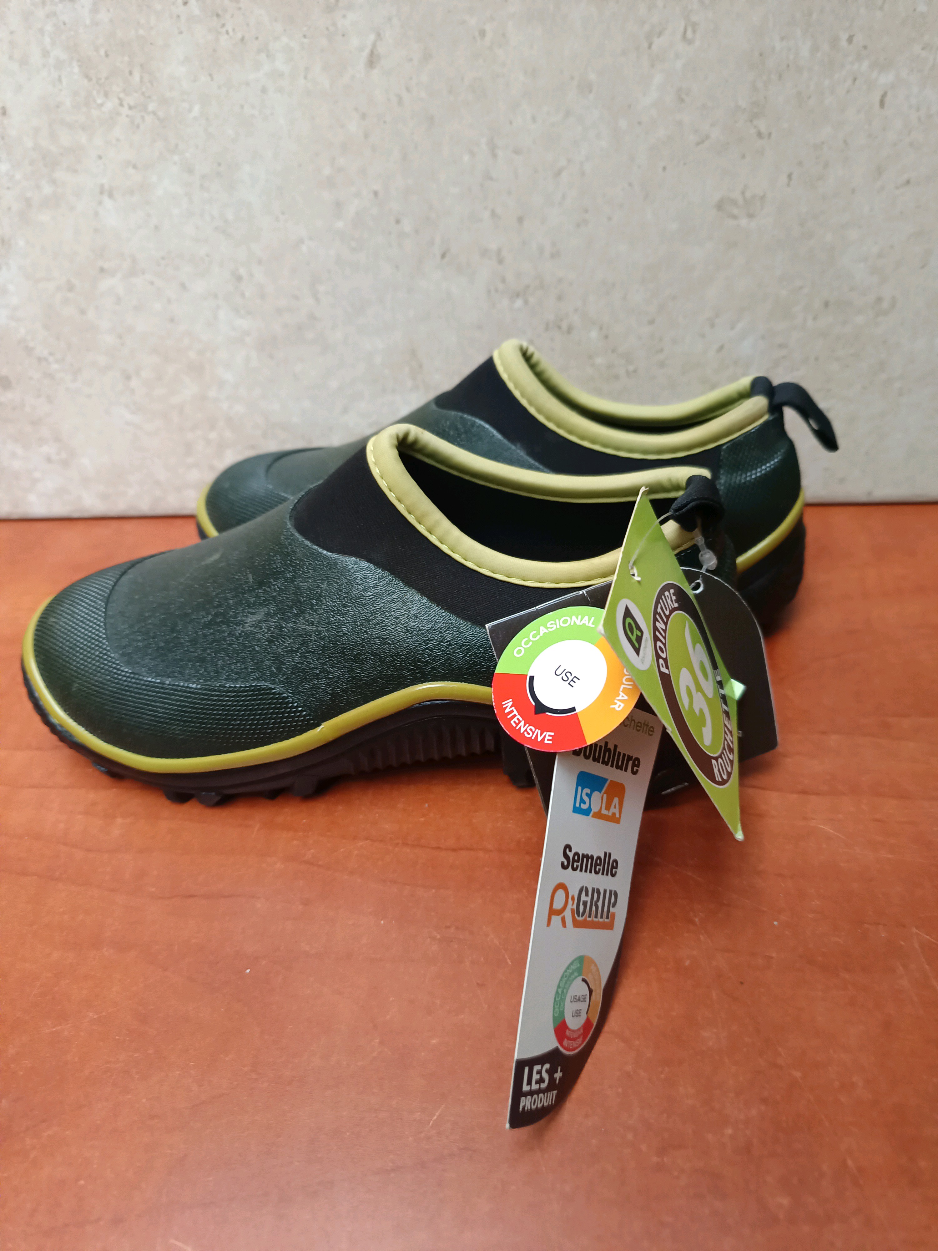 Isola Trial sabot vert anis taille 36