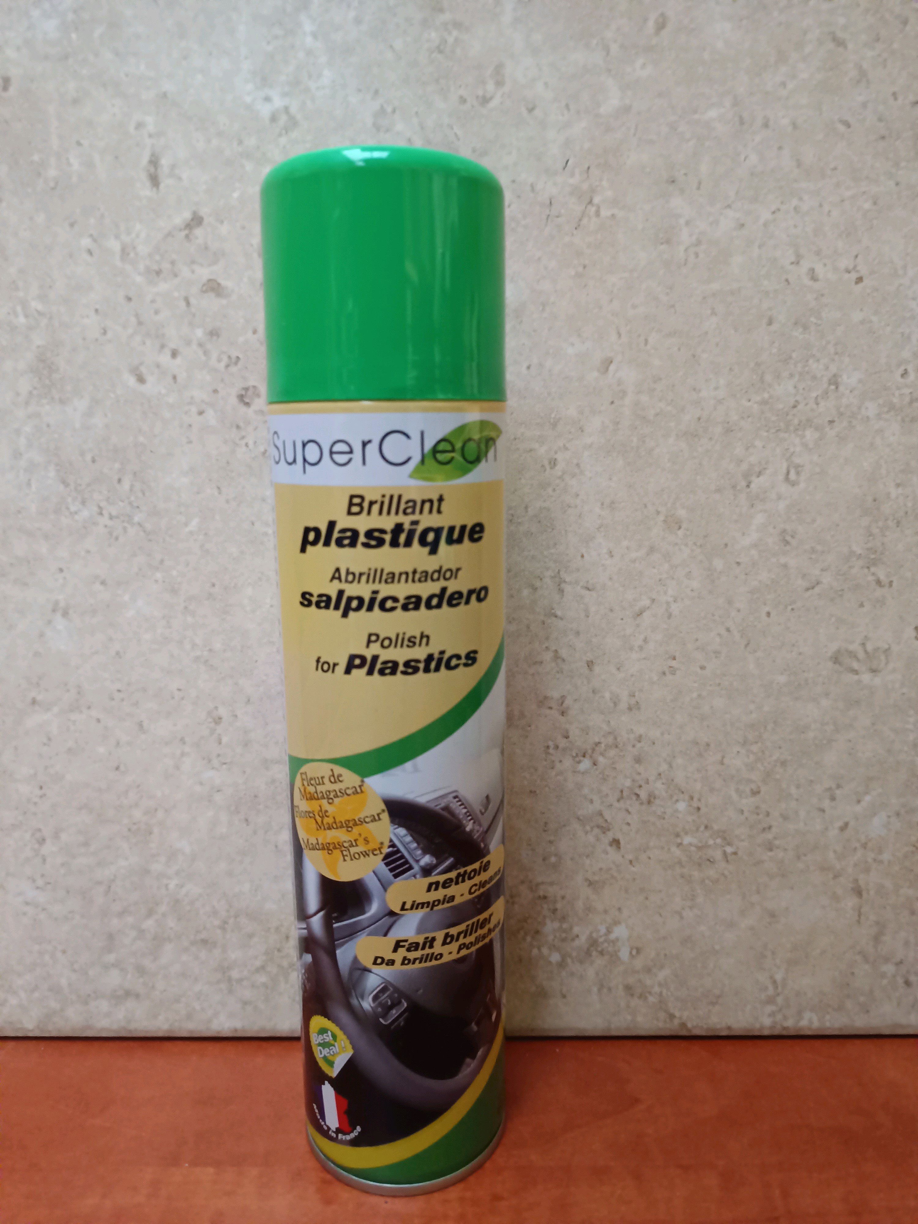 SuperClean Brillant plastique – Polish for Plastics (aérosol)