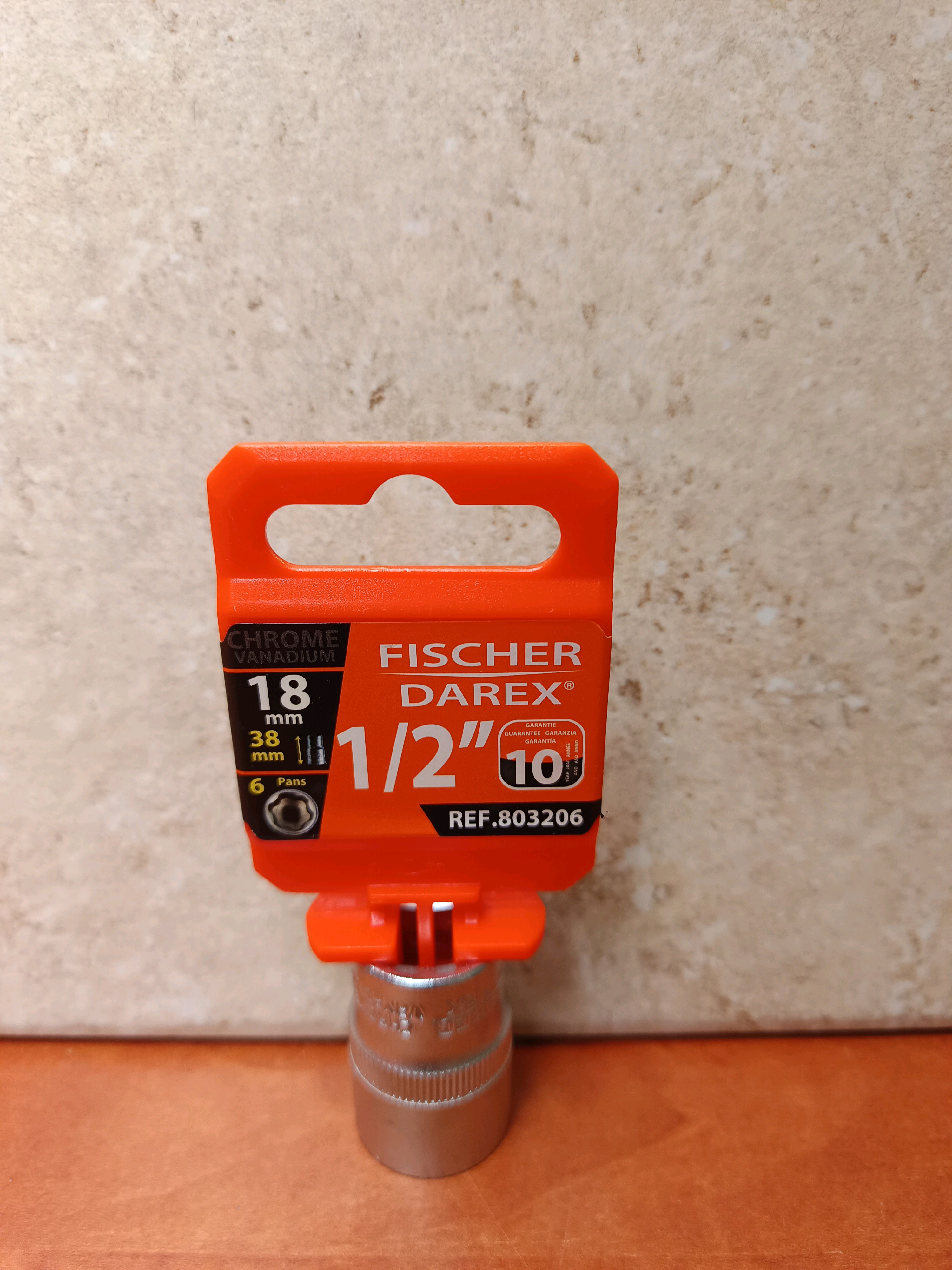 Fischer Darex douille 1/2'' 18 mm - 6 pans