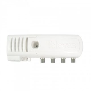 Amplificateur intérieur automatique TV 3 sorties + filtre - Fiche FR/SH