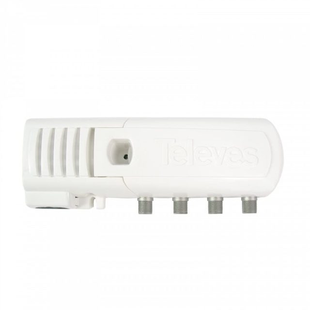 Amplificateur intérieur automatique TV 3 sorties + filtre - Fiche FR/SH