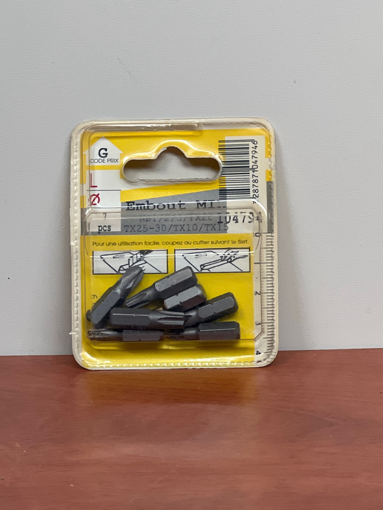 Embouts de vissage mixtes PZ/TX en blister
