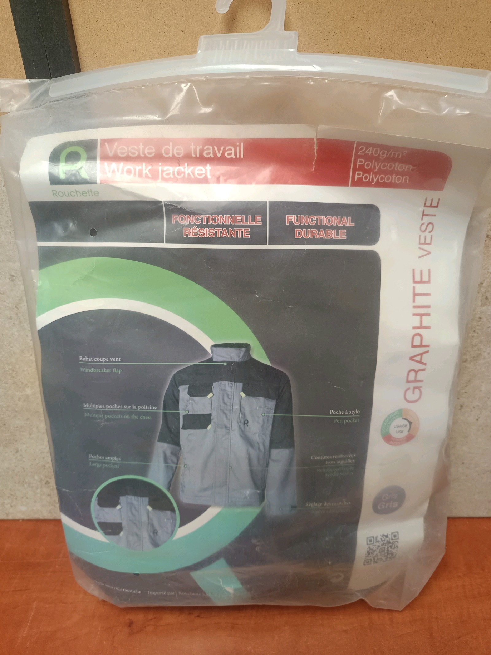 Rouchette Graphite Veste de travail