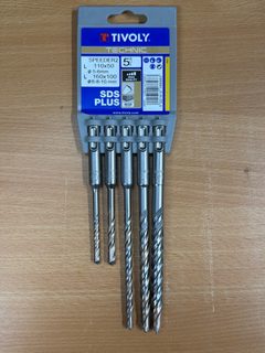 Tivoly Technic Speeder2 SDS Plus – Set de 5 forets Ø 6/8/10 mm (L110/160)
