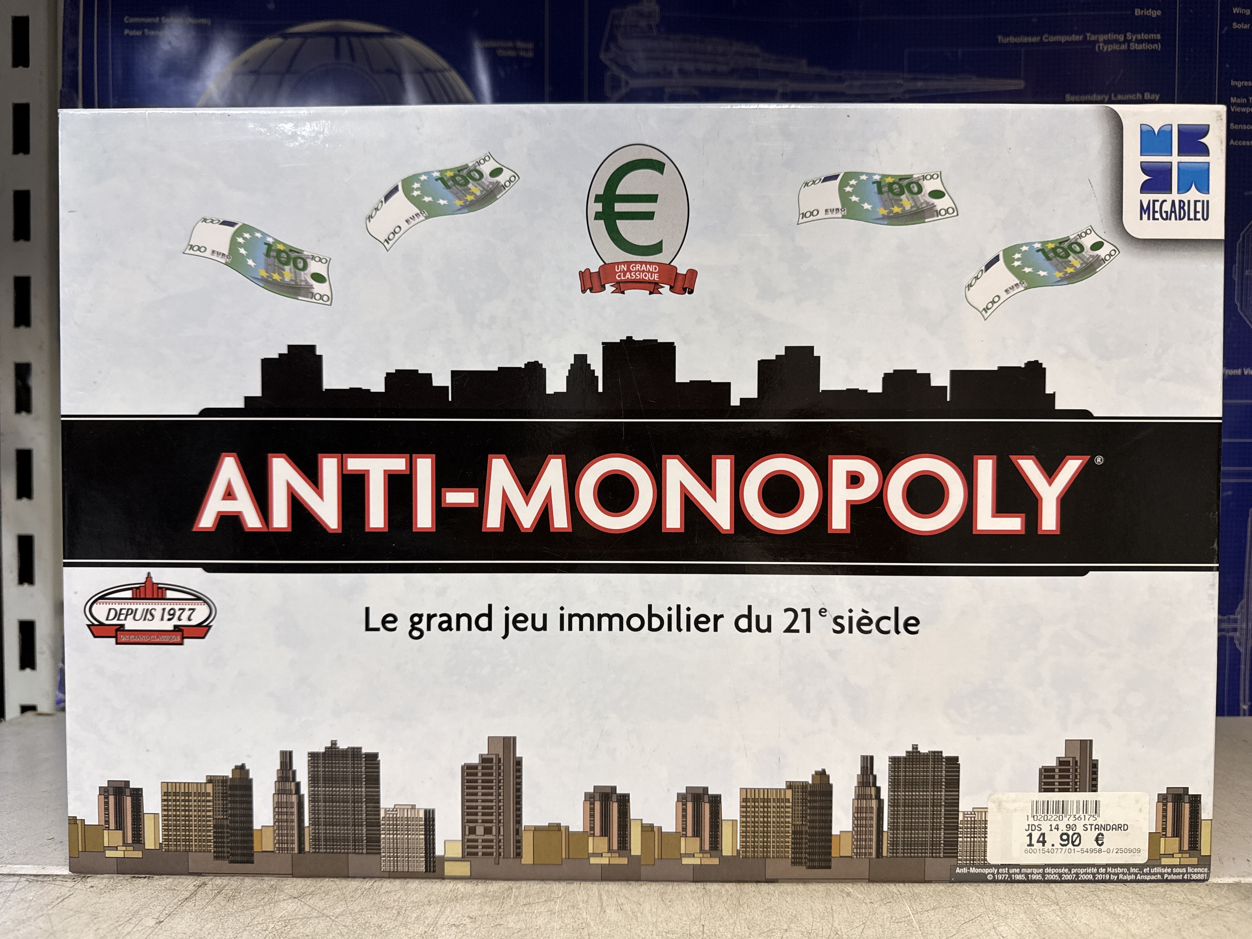 MEGABLEU Anti-Monopoly - jeu de société