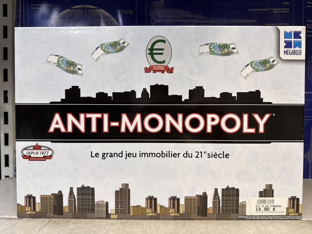MEGABLEU Anti-Monopoly - jeu de société
