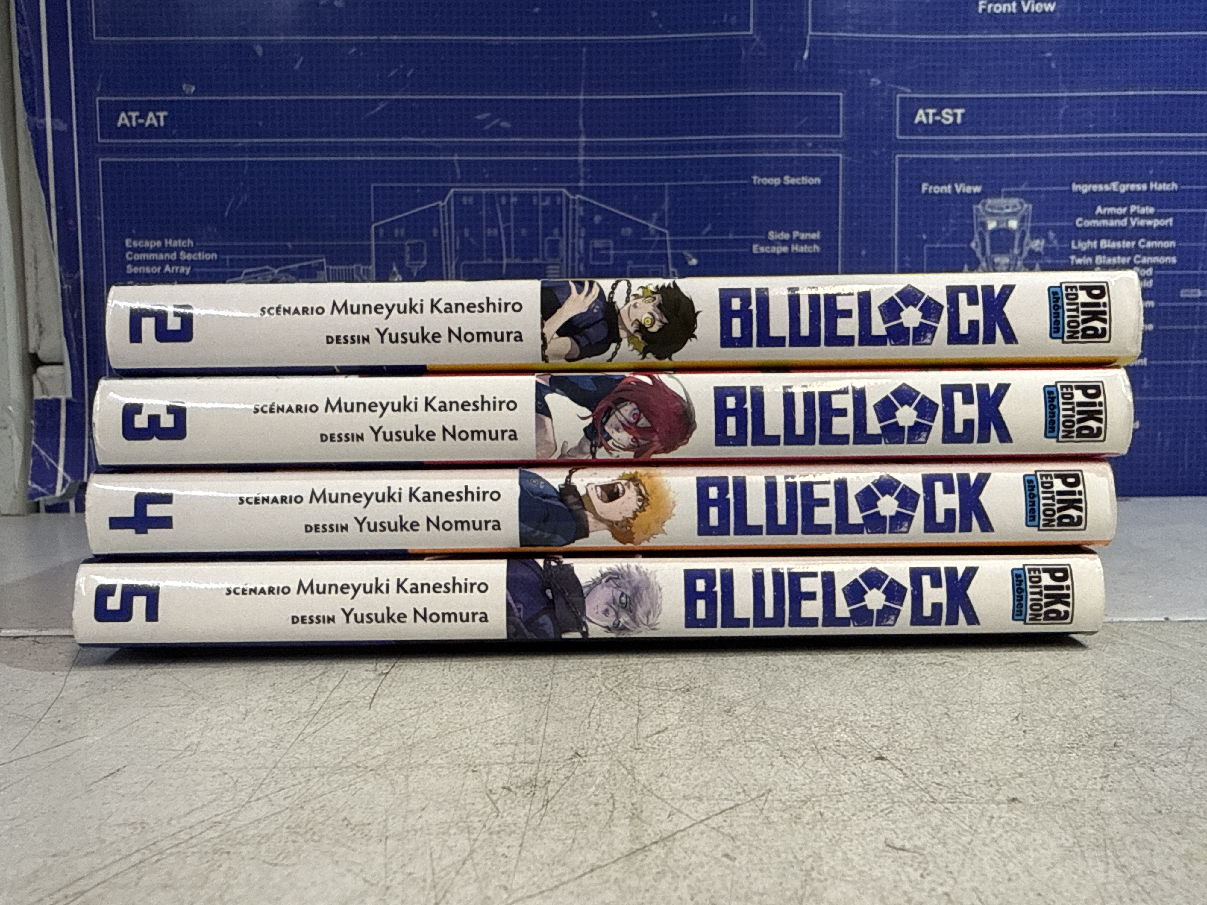 Lot manga Blue Lock tomes 2 à 5 – Muneyuki Kaneshiro / Yusuke Nomura