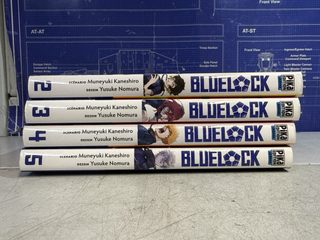 Lot manga Blue Lock tomes 2 à 5 – Muneyuki Kaneshiro / Yusuke Nomura