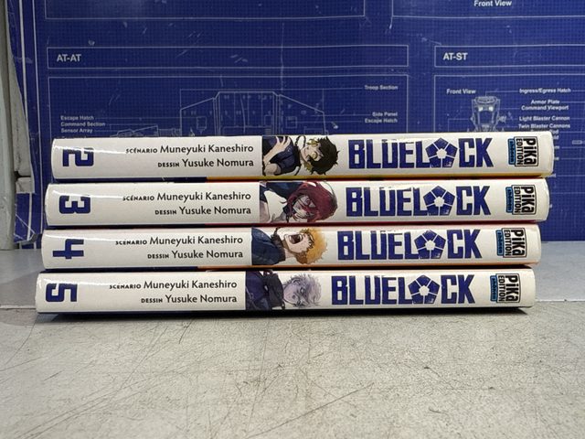 Lot manga Blue Lock tomes 2 à 5 – Muneyuki Kaneshiro / Yusuke Nomura