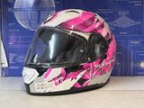 Casque moto intégral Scorpion EXO-1200 Air rose/blanc/noir — photo 1