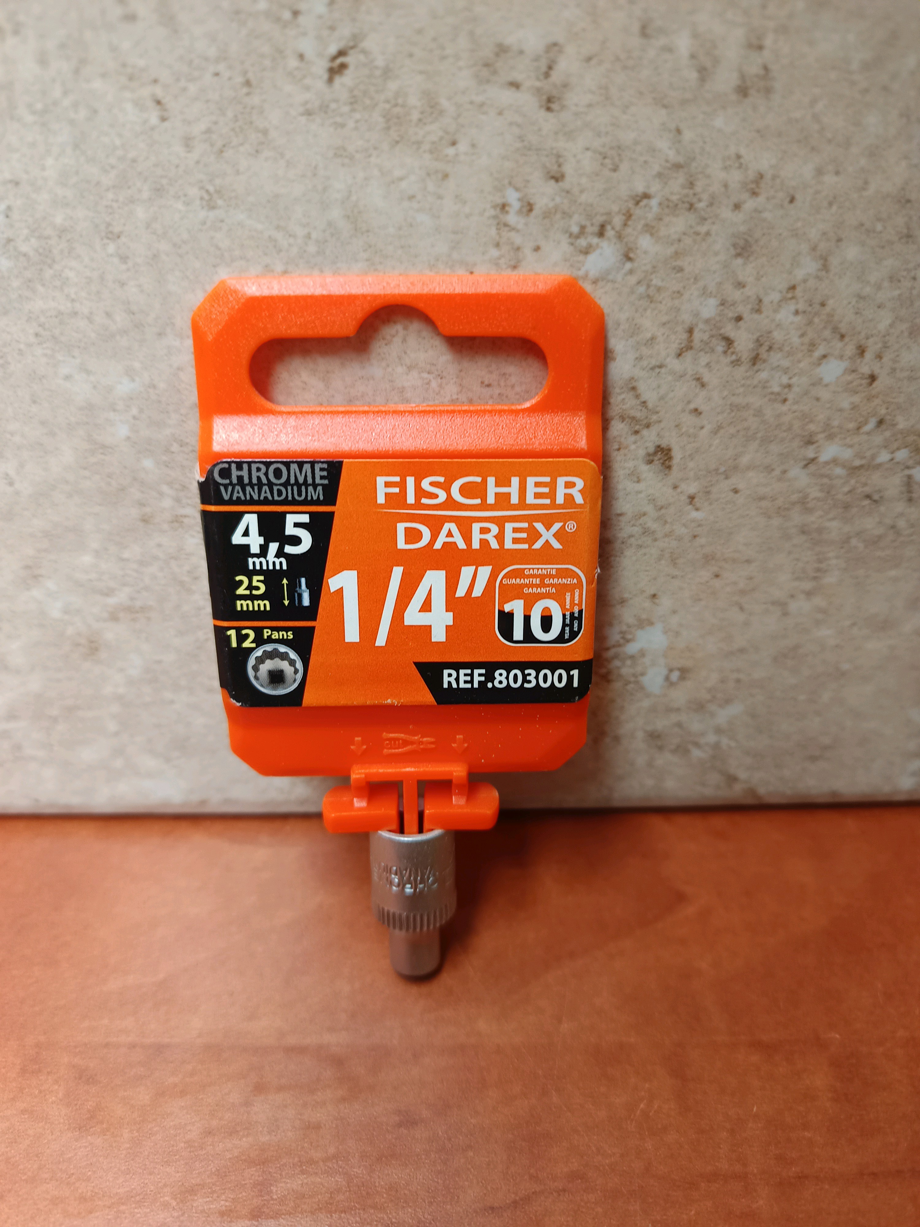 Fischer Darex embout 12 pans 4,5 mm (25 mm) 1/4"