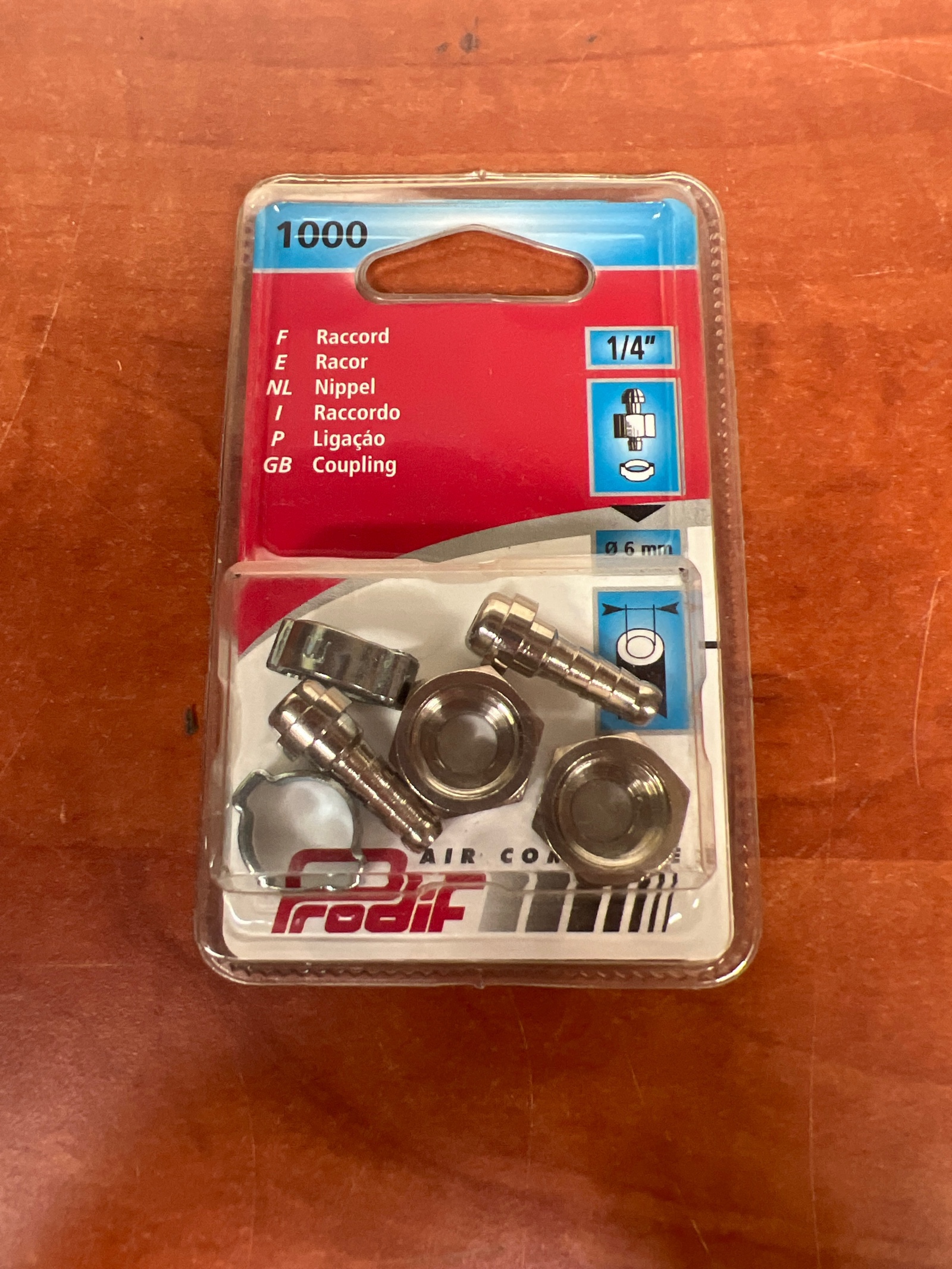 Kit de raccords 1/4" Prodif pour air comprimé