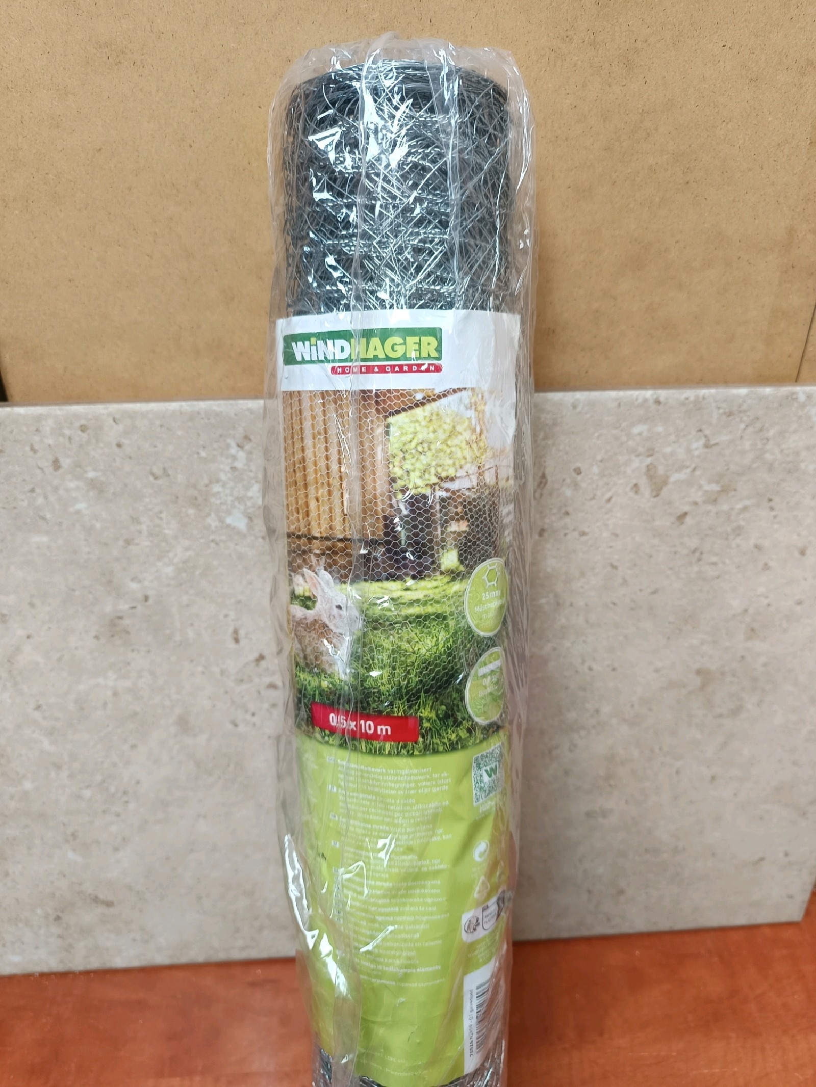 Rouleau de treillis plastique de jardin Windhager 0,5 x 10 m