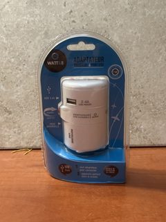 Adaptateur de voyage avec port USB 2.4A