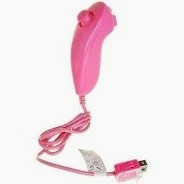 Nunchuk filaire pour Wii - rose