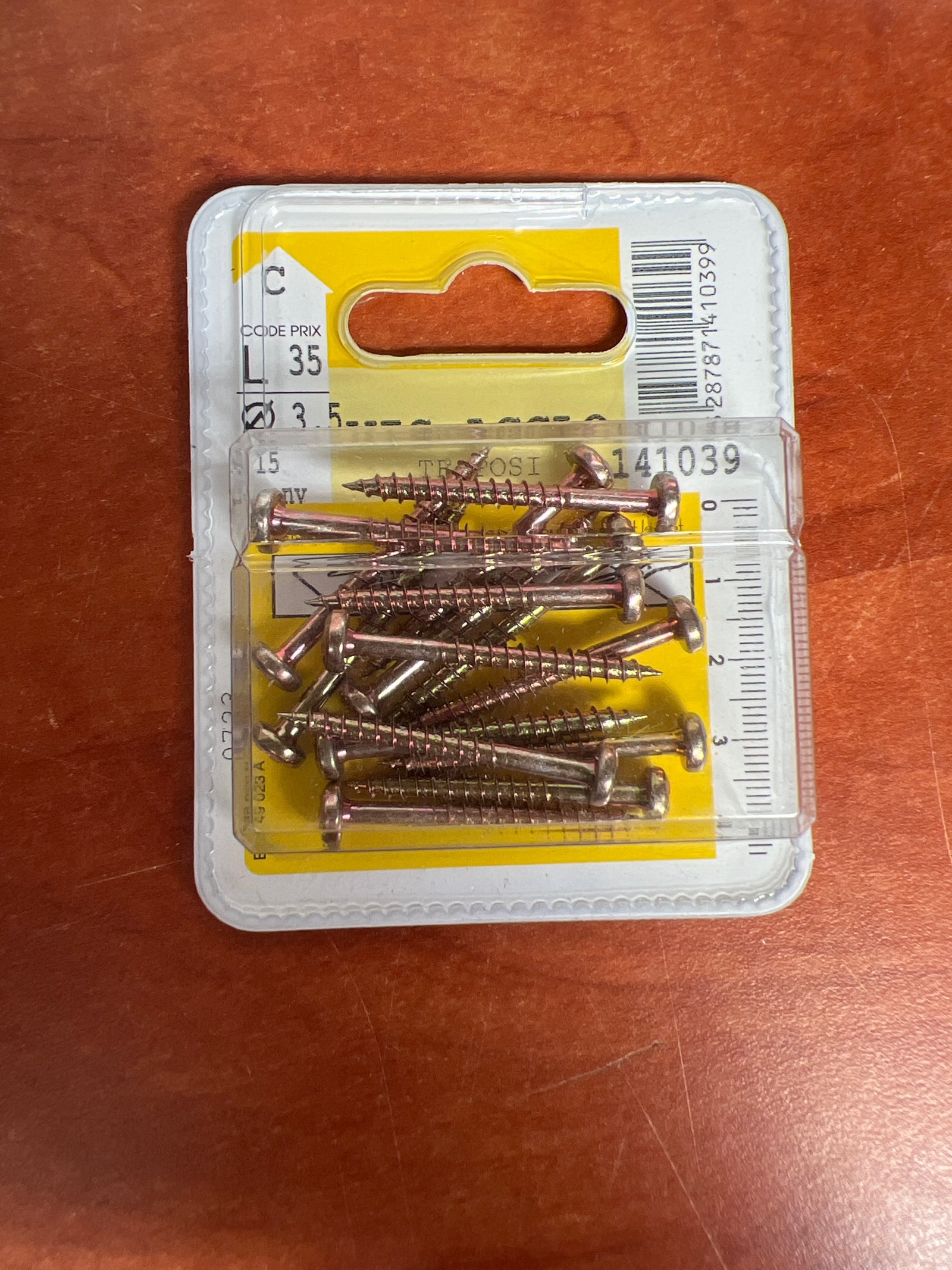 Boîte de vis cruciformes à tête fraisée (x15)