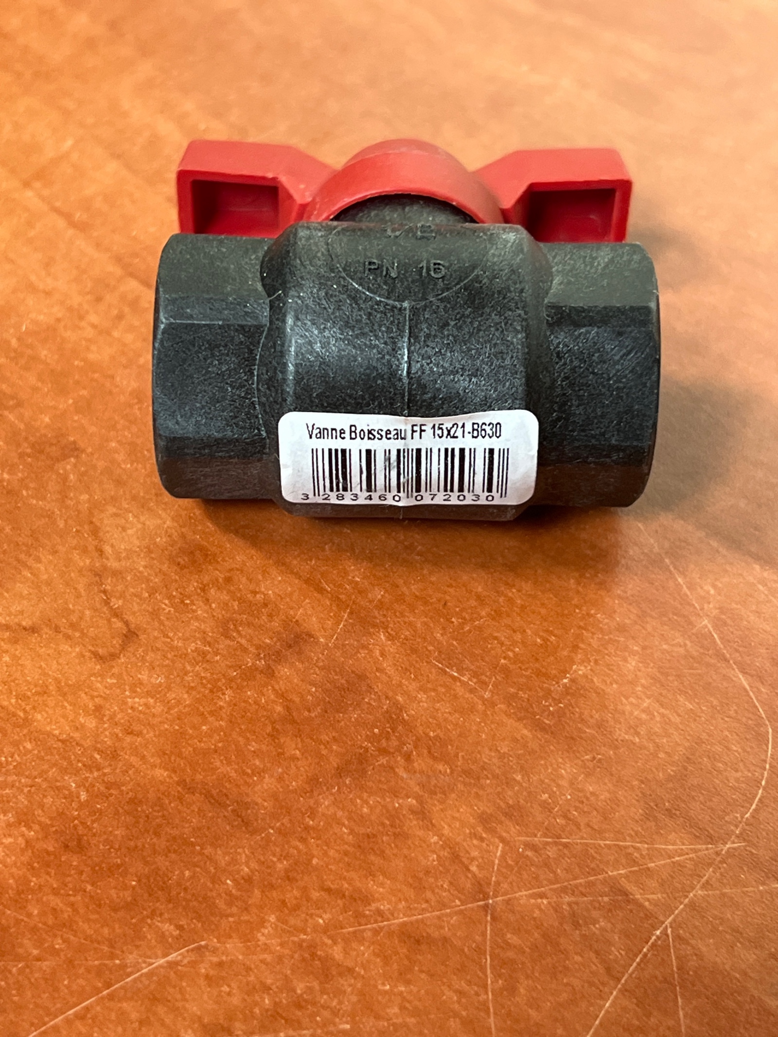 Vanne boisseau FF 15x21 PN16 - 8630