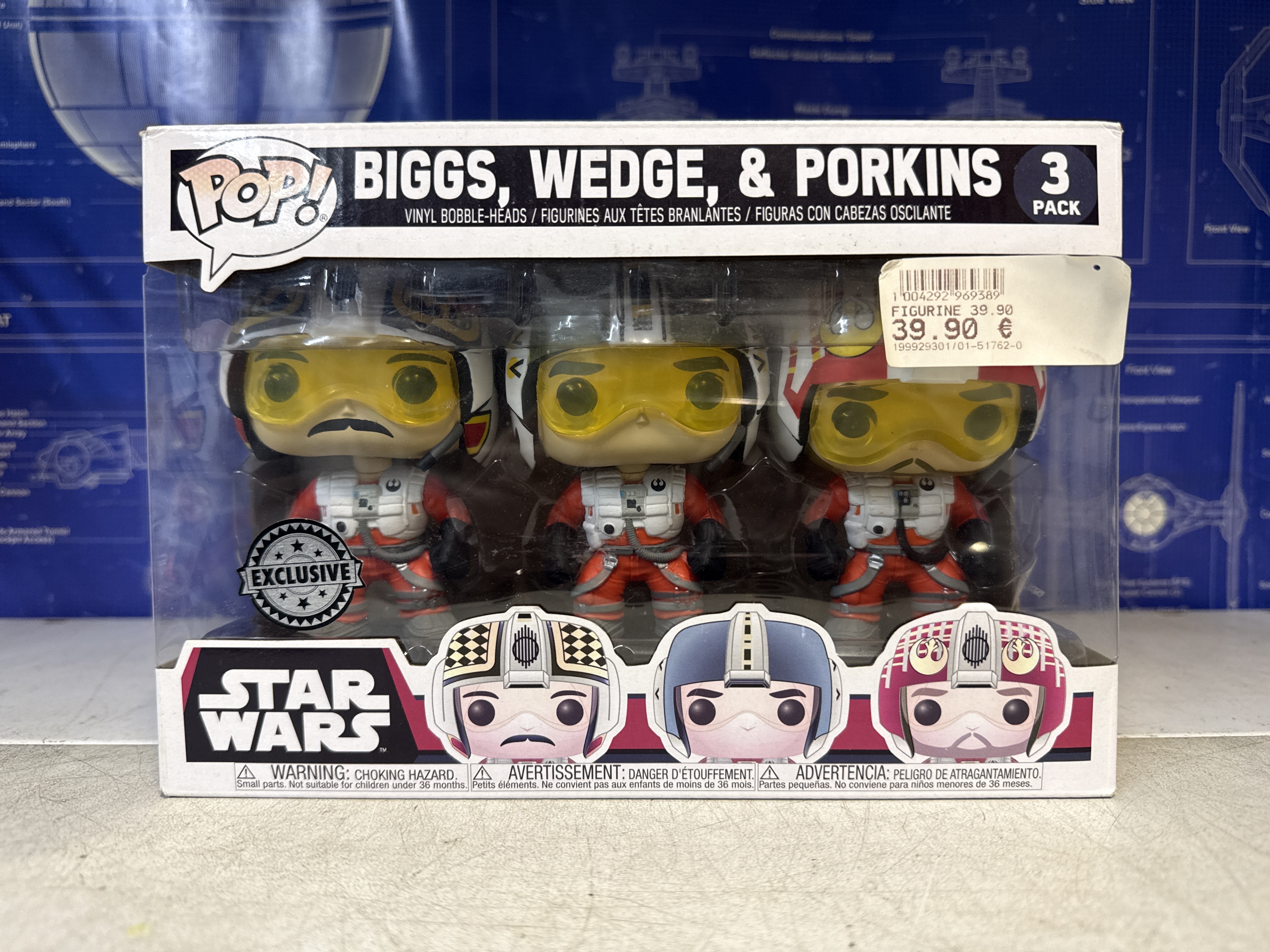 Funko Pop! Star Wars Biggs, Wedge & Porkins – 3 Pack (Exclusive)