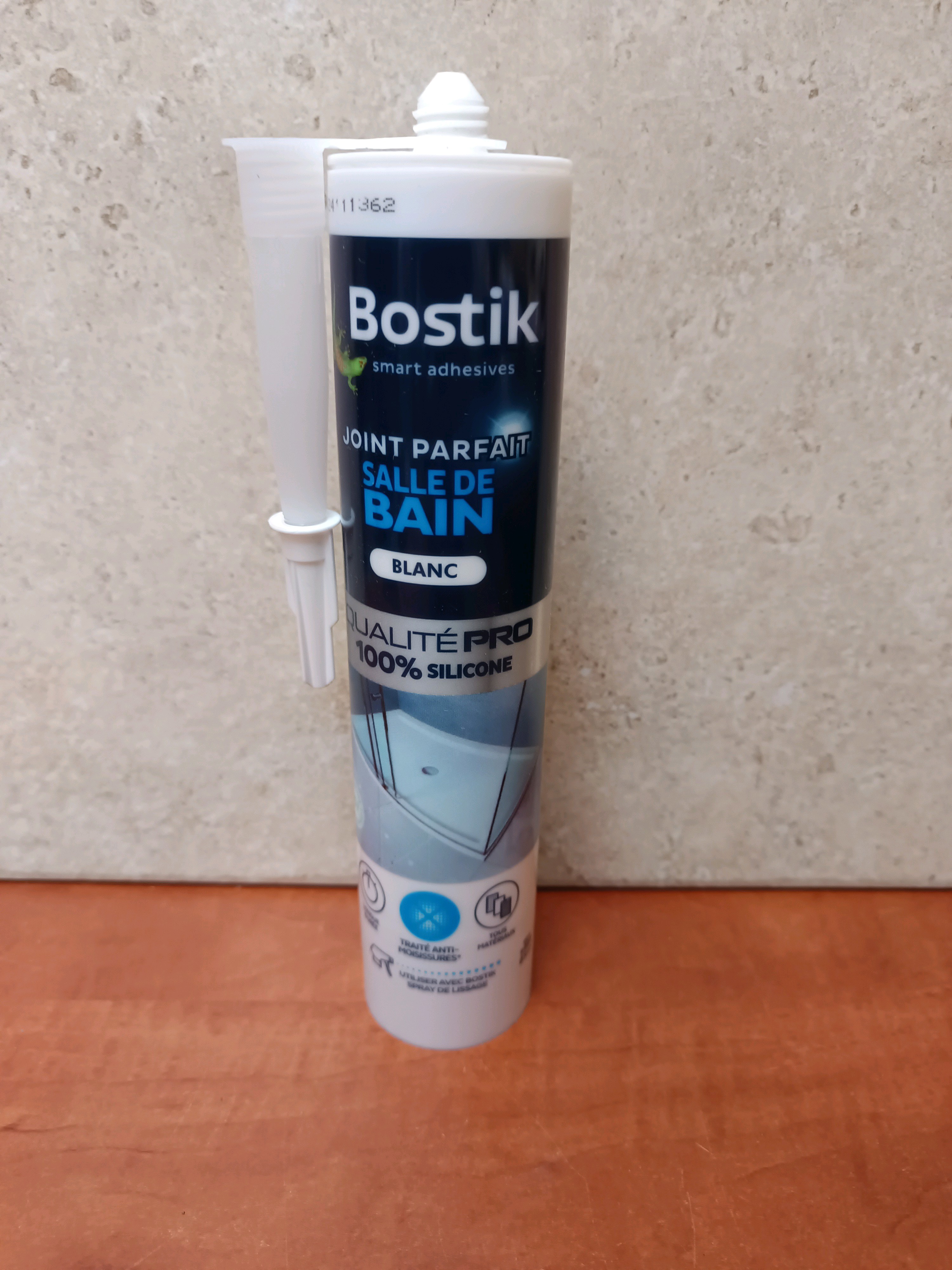 Bostik Joint Parfait Salle de Bain Blanc – Qualité Pro 100% Silicone