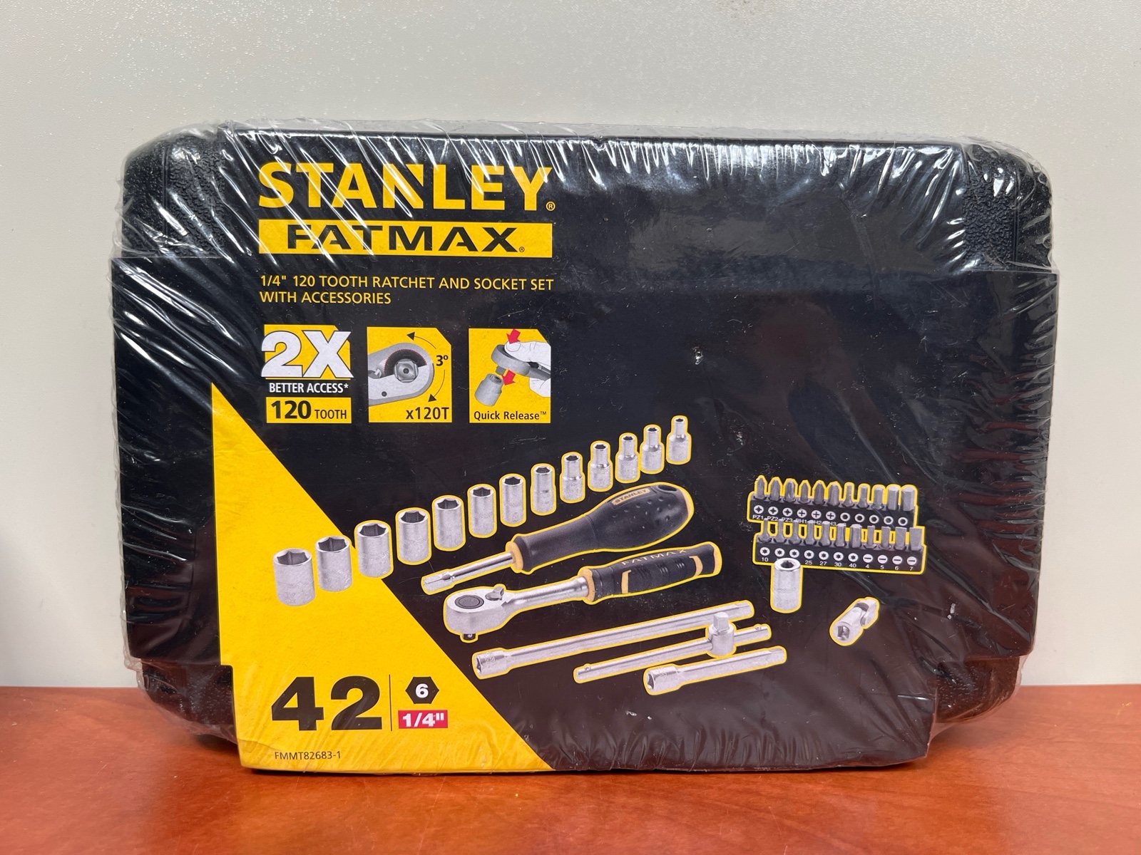 Stanley FatMax coffret cliquet et douilles 1/4'' 120 dents - 42 pièces