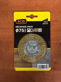 SCID Brosse métallique circulaire Ø75 – Décapage doux