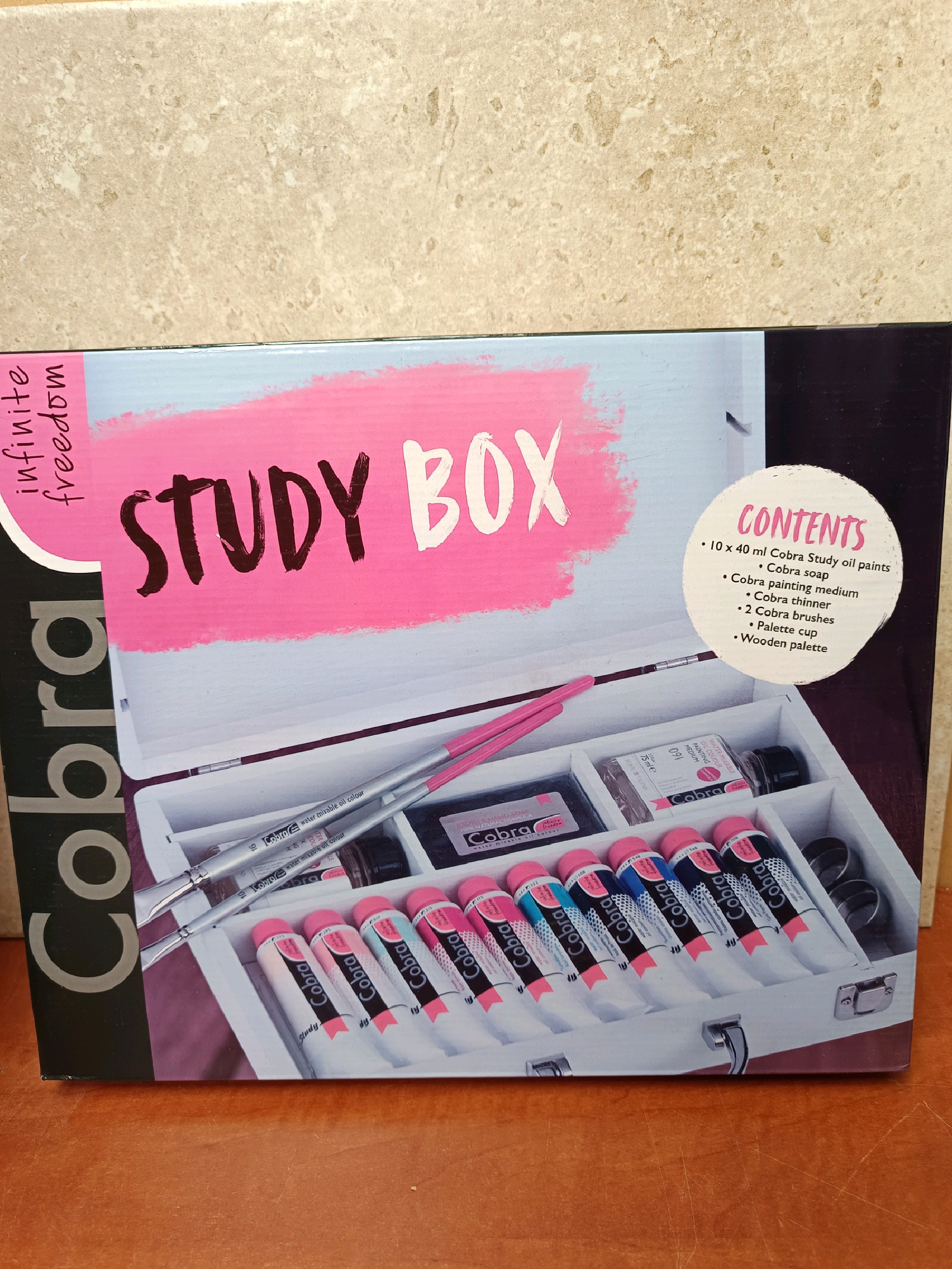 Cobra Study Box - set de peinture à l'huile (10 x 40 ml)