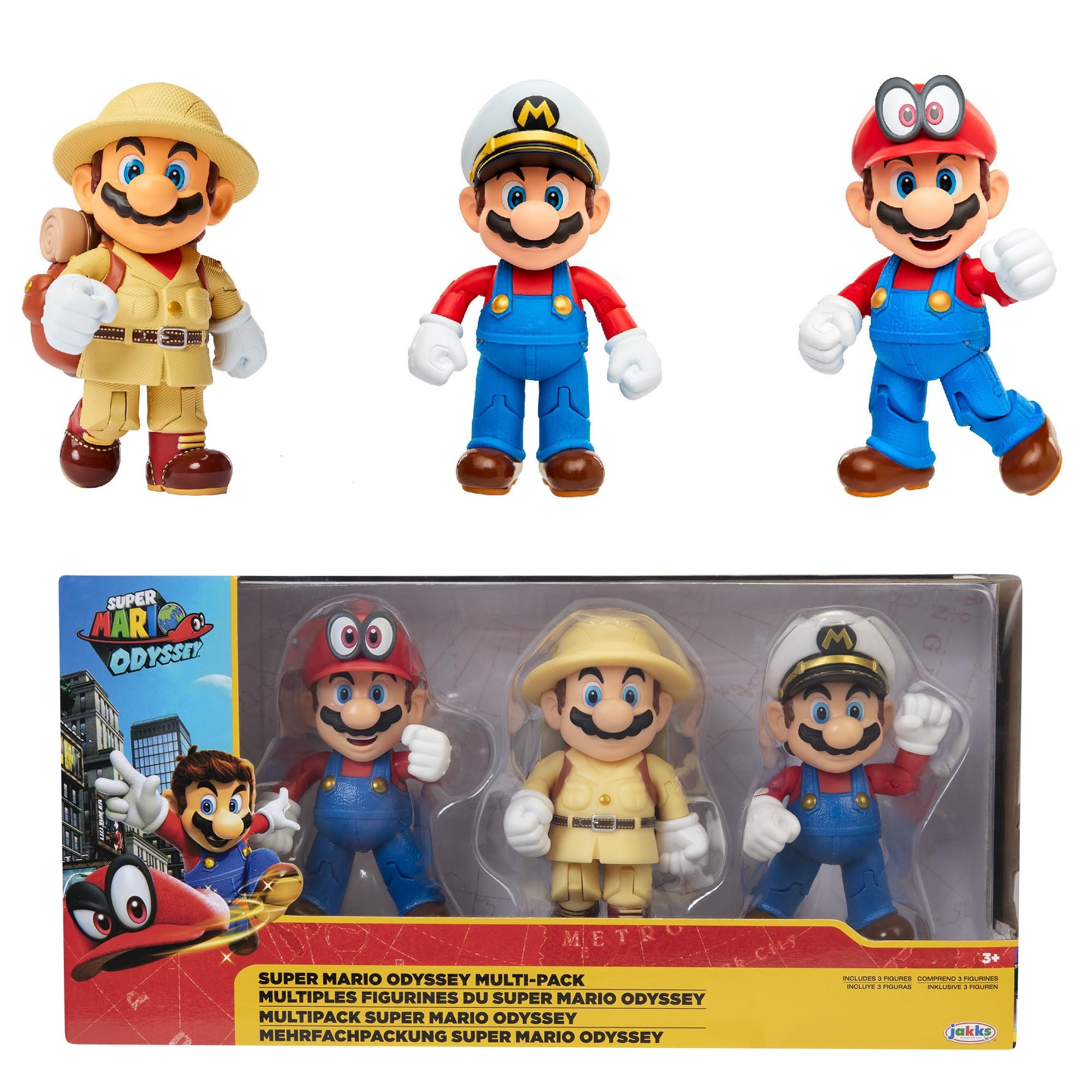 Pack 3 Figurines Col. Mario 10cm
