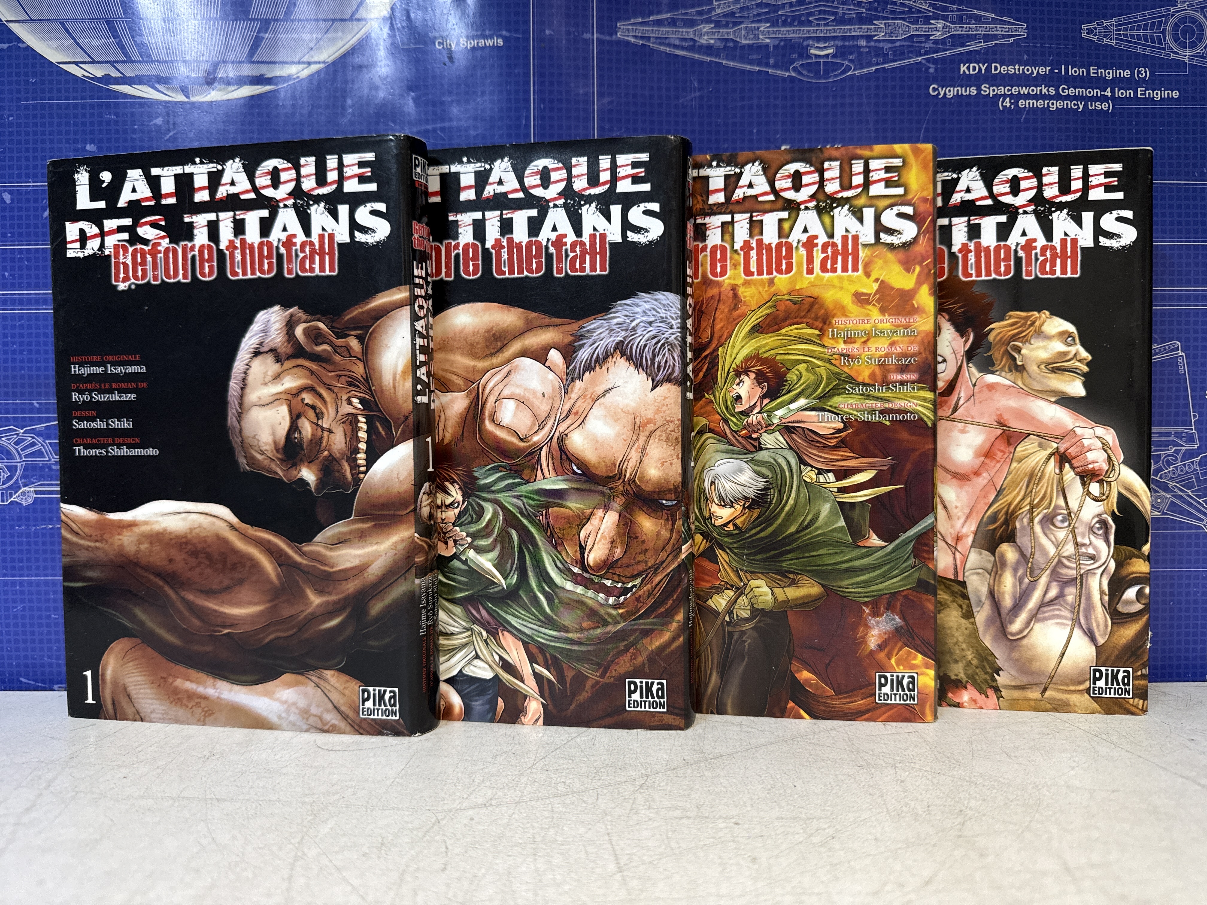 Lot manga L’Attaque des Titans tomes 1 à 4 Pika Edition — photo 2