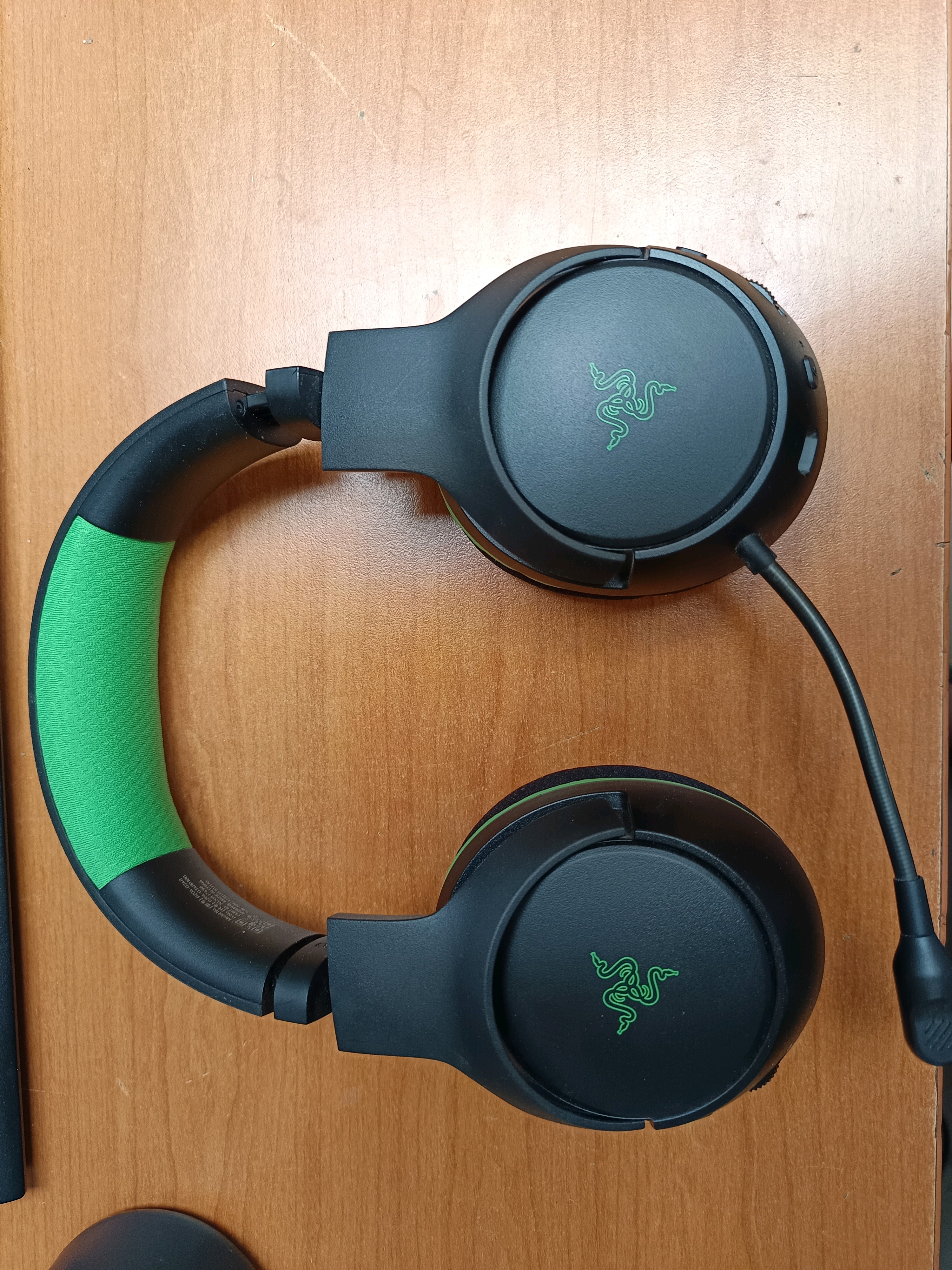 Micro-casque gaming Razer noir/vert avec micro
