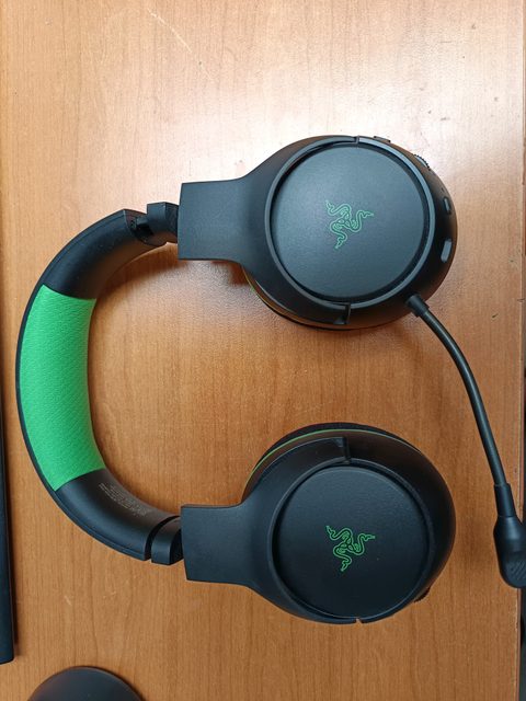 Micro-casque gaming Razer noir/vert avec micro