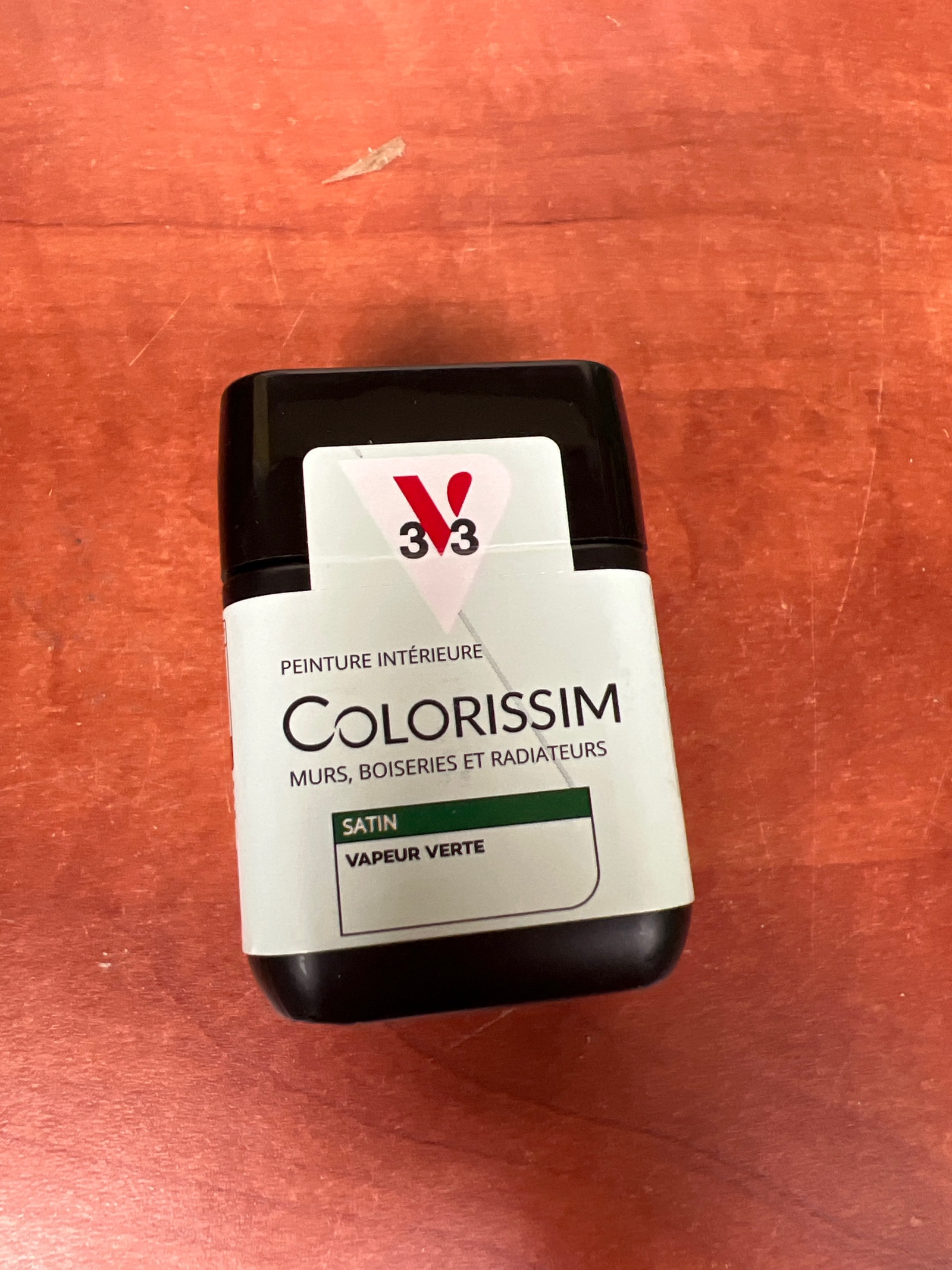 V33 Colorissim peinture intérieure Satin - Vapeur Verte (murs, boiseries et radiateurs)