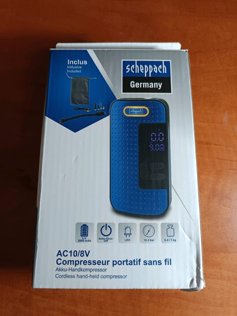 Scheppach AC10/8V compresseur portatif sans fil