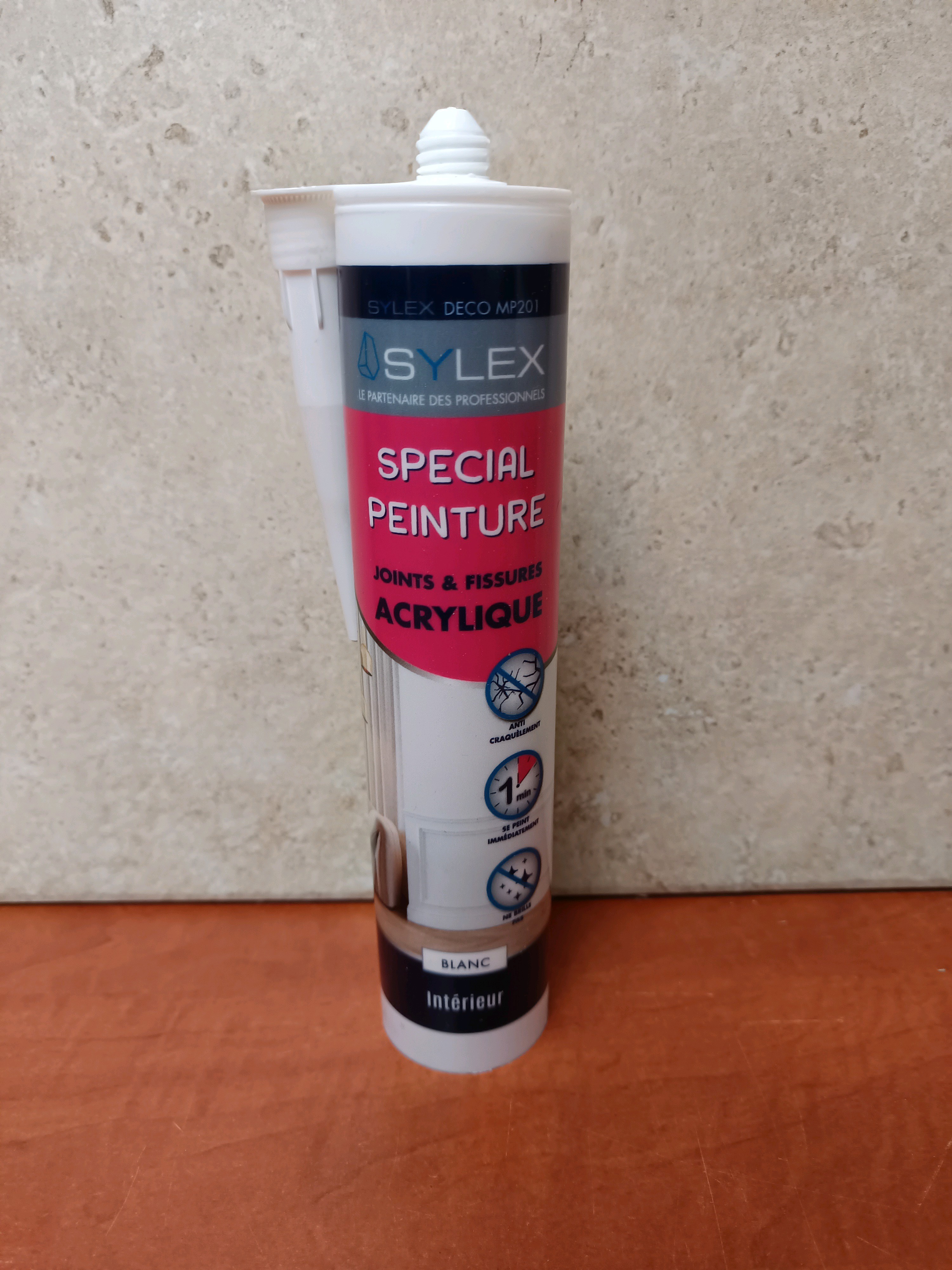 Sylex DECO MP201 spécial peinture acrylique joints & fissures, blanc, intérieur