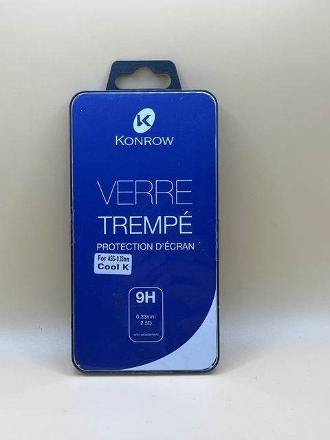 Konrow verre trempé 9H – protection d’écran pour Fab K / Cool K