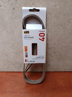 SCID abrasif décapage bande sans fin grain 40, 13 x 454 mm (x3)