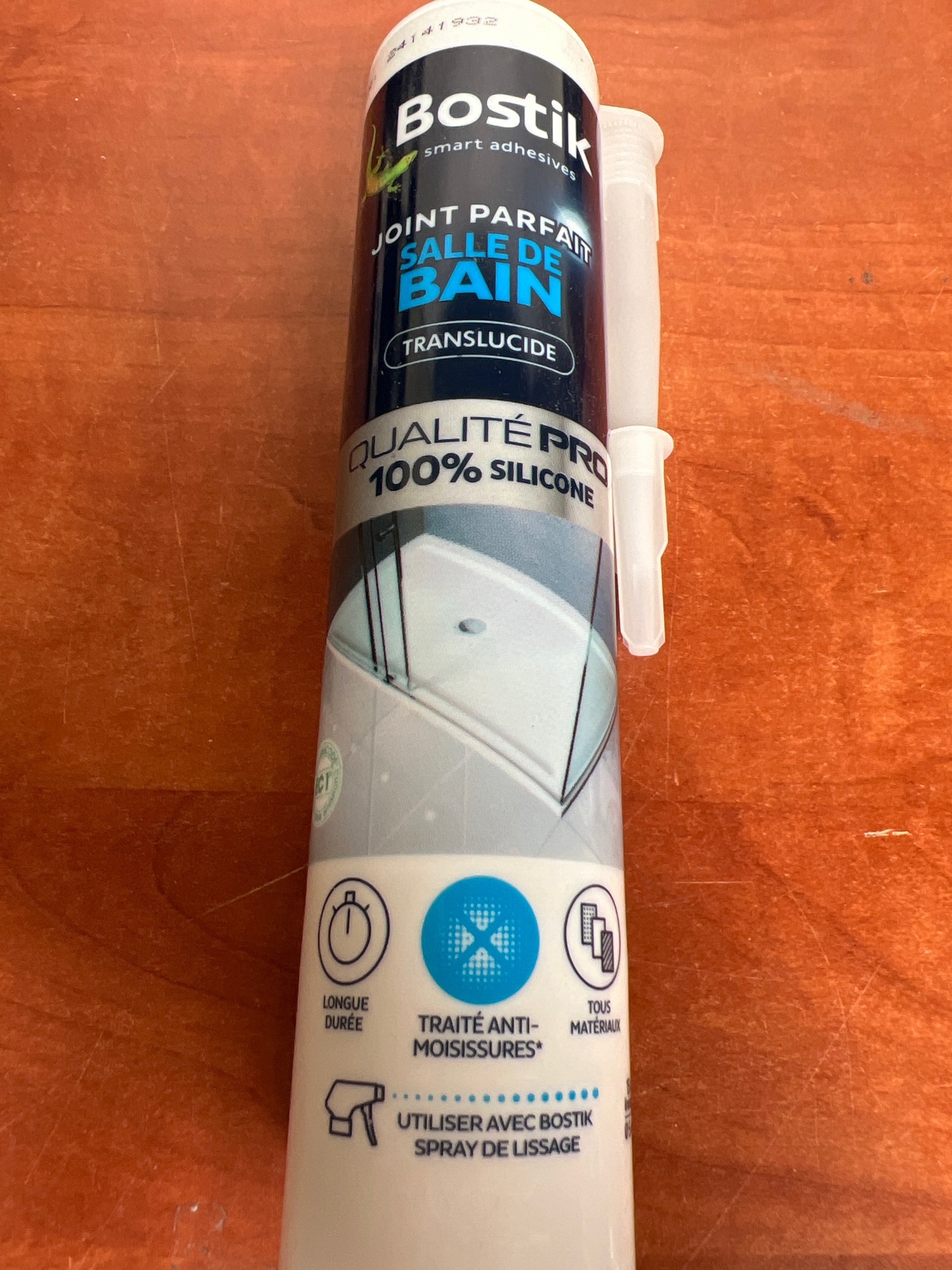 Bostik Joint Parfait Salle de Bain Translucide – Mastic silicone 100%