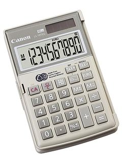 Canon LS-10TEG - Calculatrice de poche - 10 chiffres - panneau solaire, pile - gris artistique