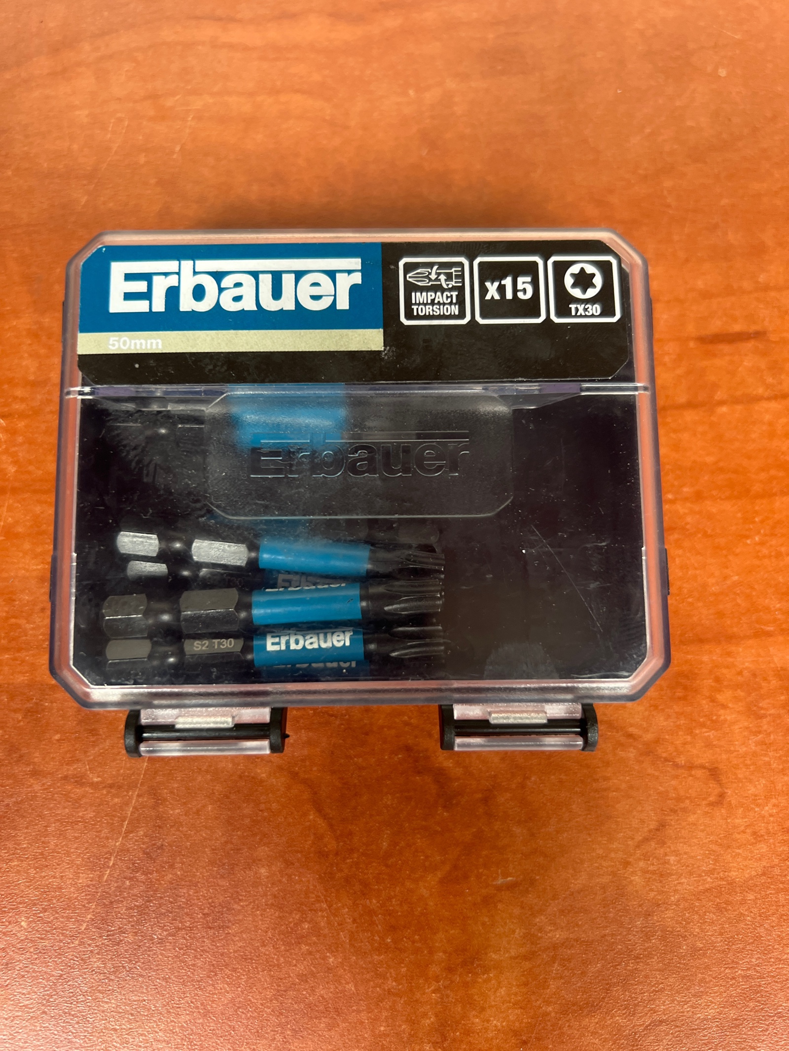 Erbauer coffret d’embouts Torx TX30 Impact Torsion 50 mm (x15)