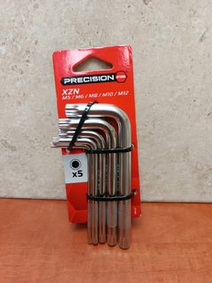 PRECISION XZN – Jeu de clés coudées M5/M6/M8/M10/M12 (x5)