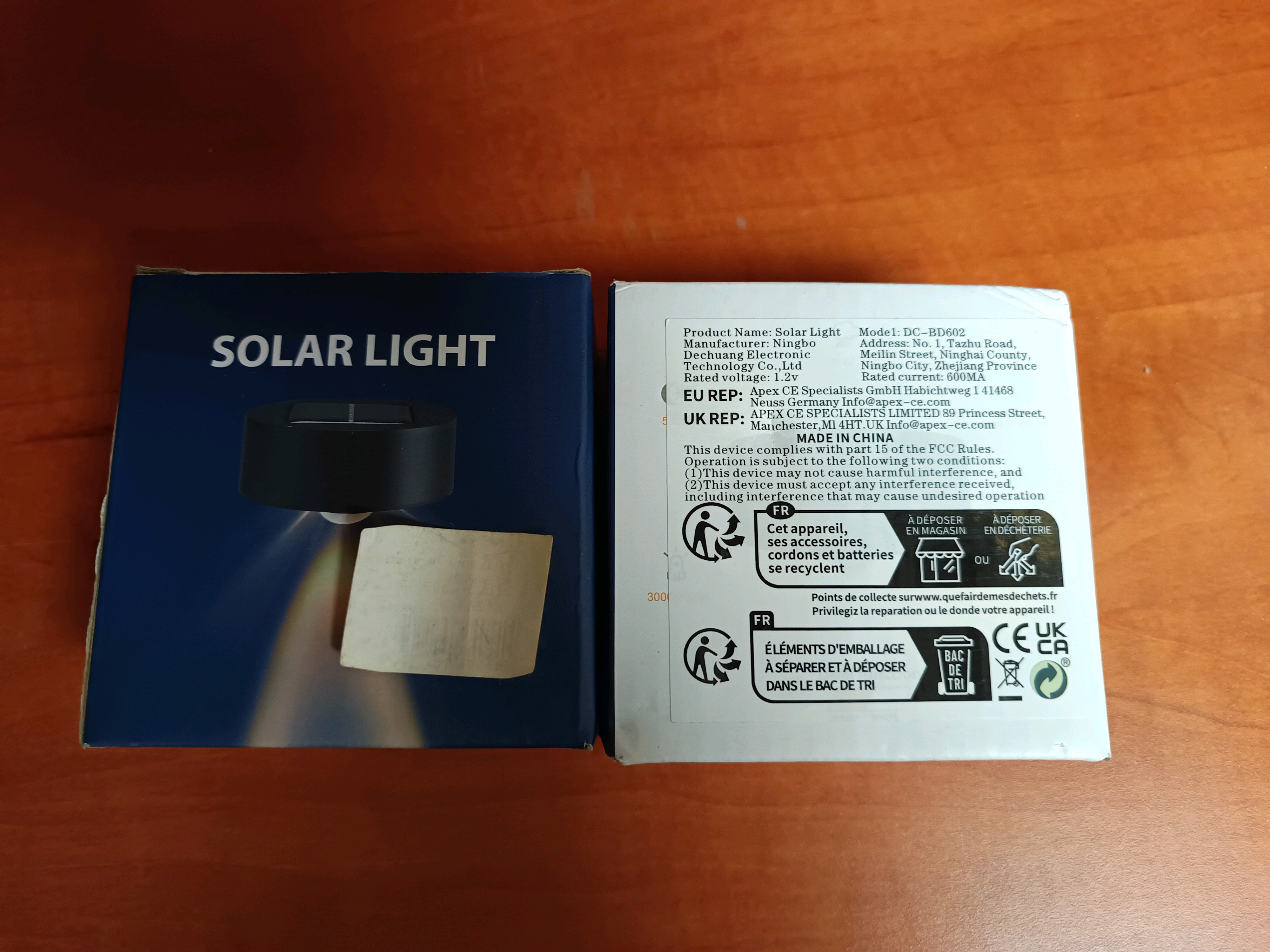 Lampe solaire LED d’extérieur - Solar Light