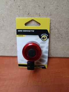 Mini sonnette de vélo rouge (728172)