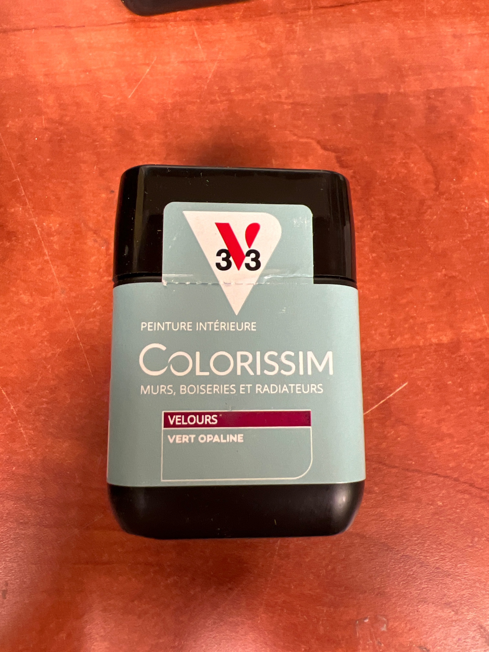 V33 Colorissim - Peinture intérieure Velours Vert Opaline pour murs, boiseries et radiateurs