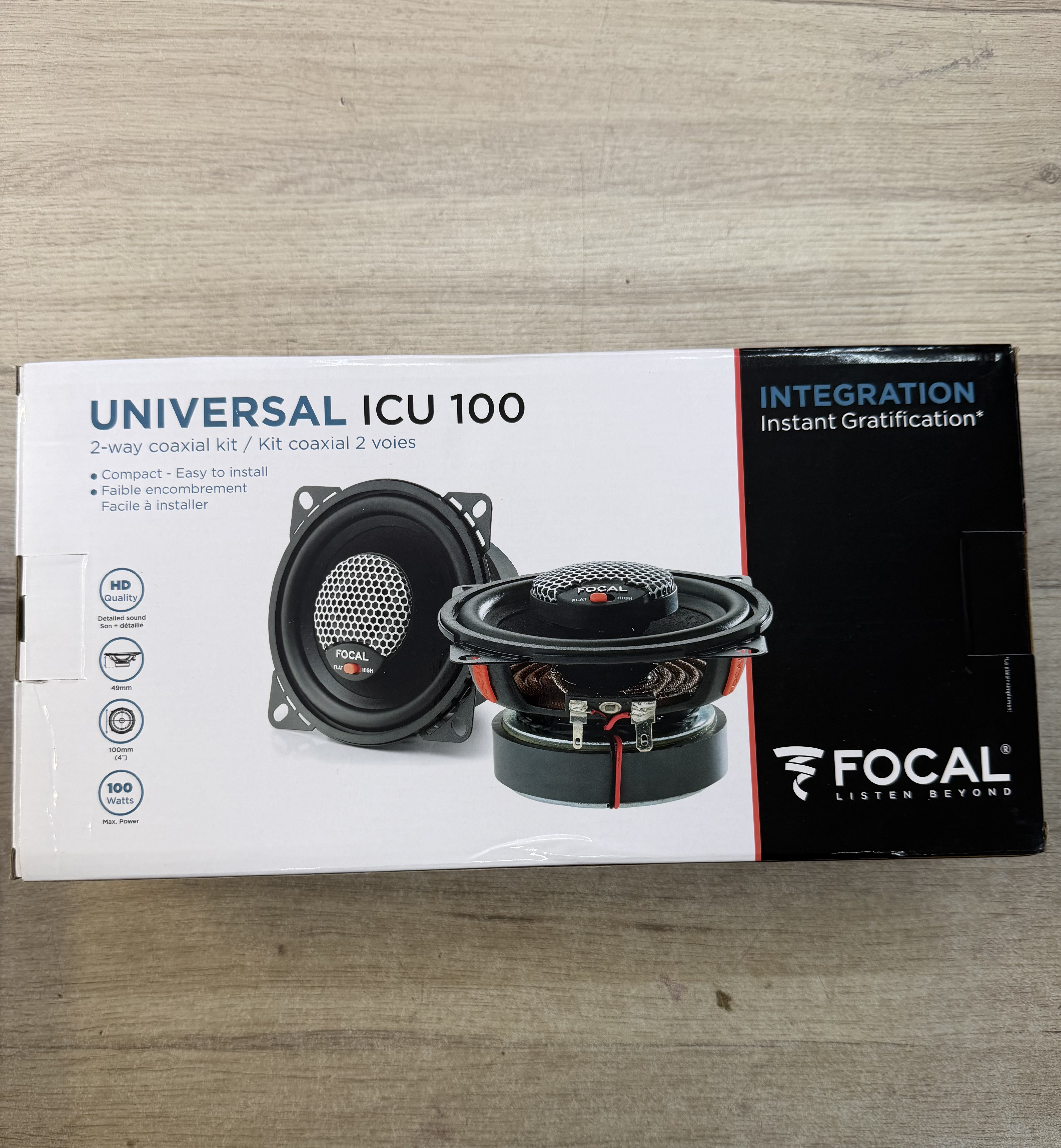 Focal Integration ICU 100 - Kit haut-parleurs coaxiaux 2 voies 10 cm