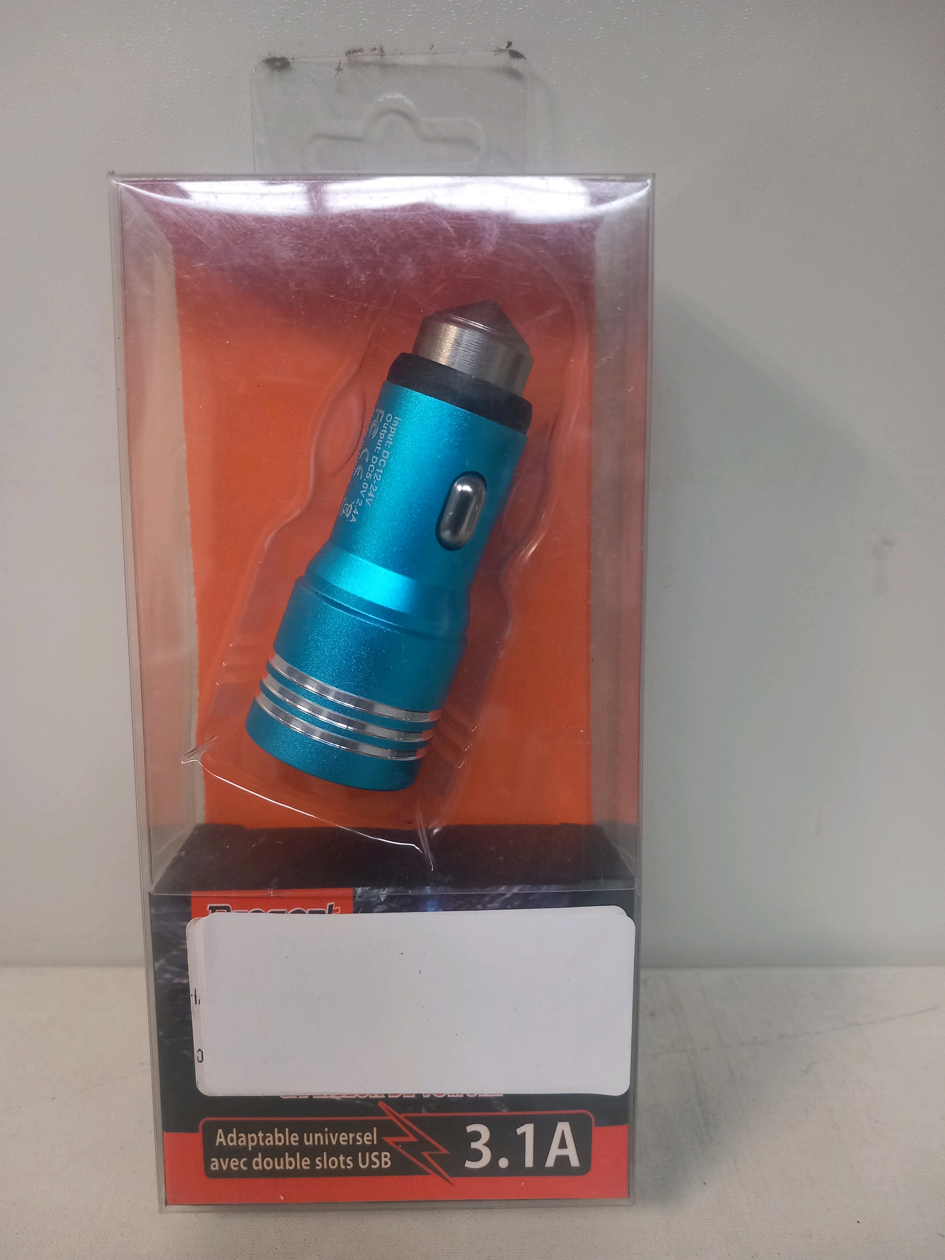 Adaptateur allume-cigare 2 ports USB 3.1A