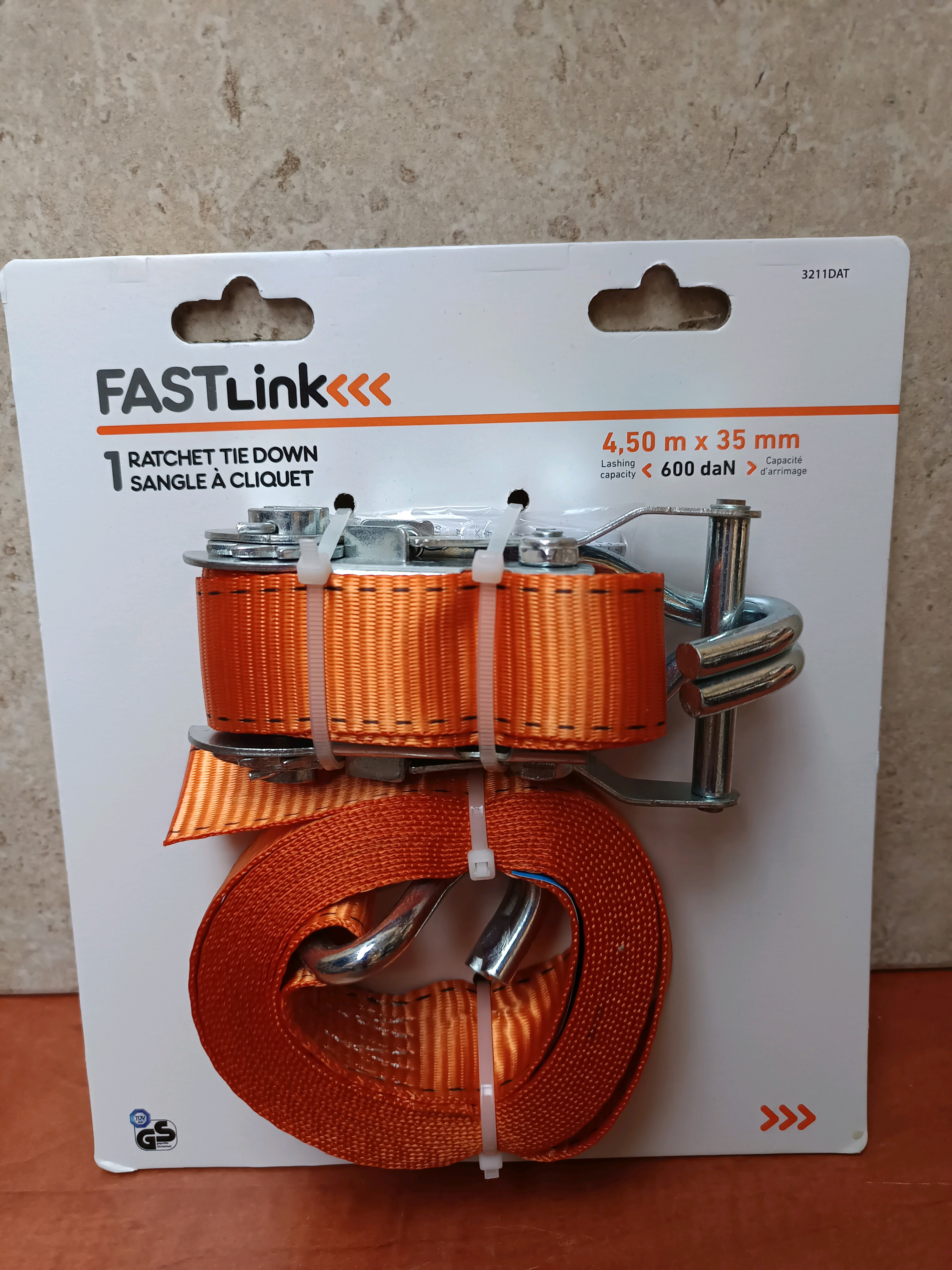 FASTLink sangle à cliquet 4,50 m x 35 mm (<600 daN)
